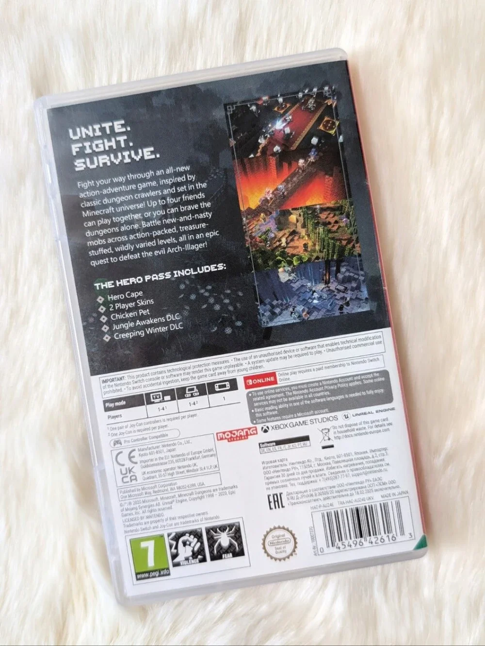 Mojang Studios Minecraft Dungeons Hero Edition PAL 2020 Switch Multiplayer